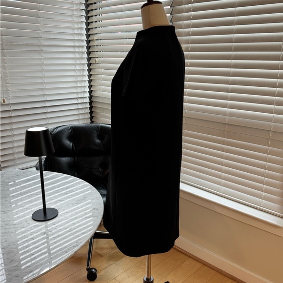 Theory black dress with short sleeves and mock neck - Size 2 - Small - Picture 3 of 10